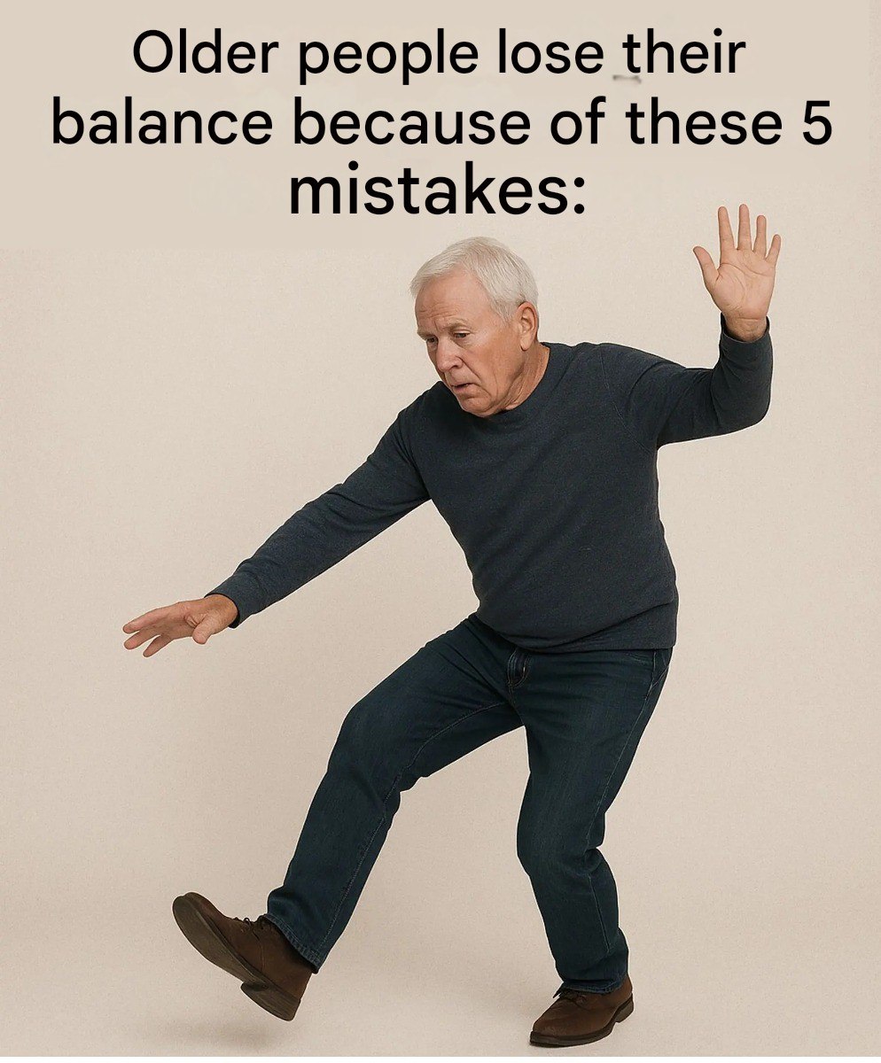 5 common mistakes that cause older people to lose their balance