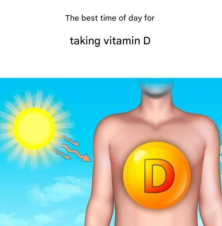 The best time of day to take vitamin D