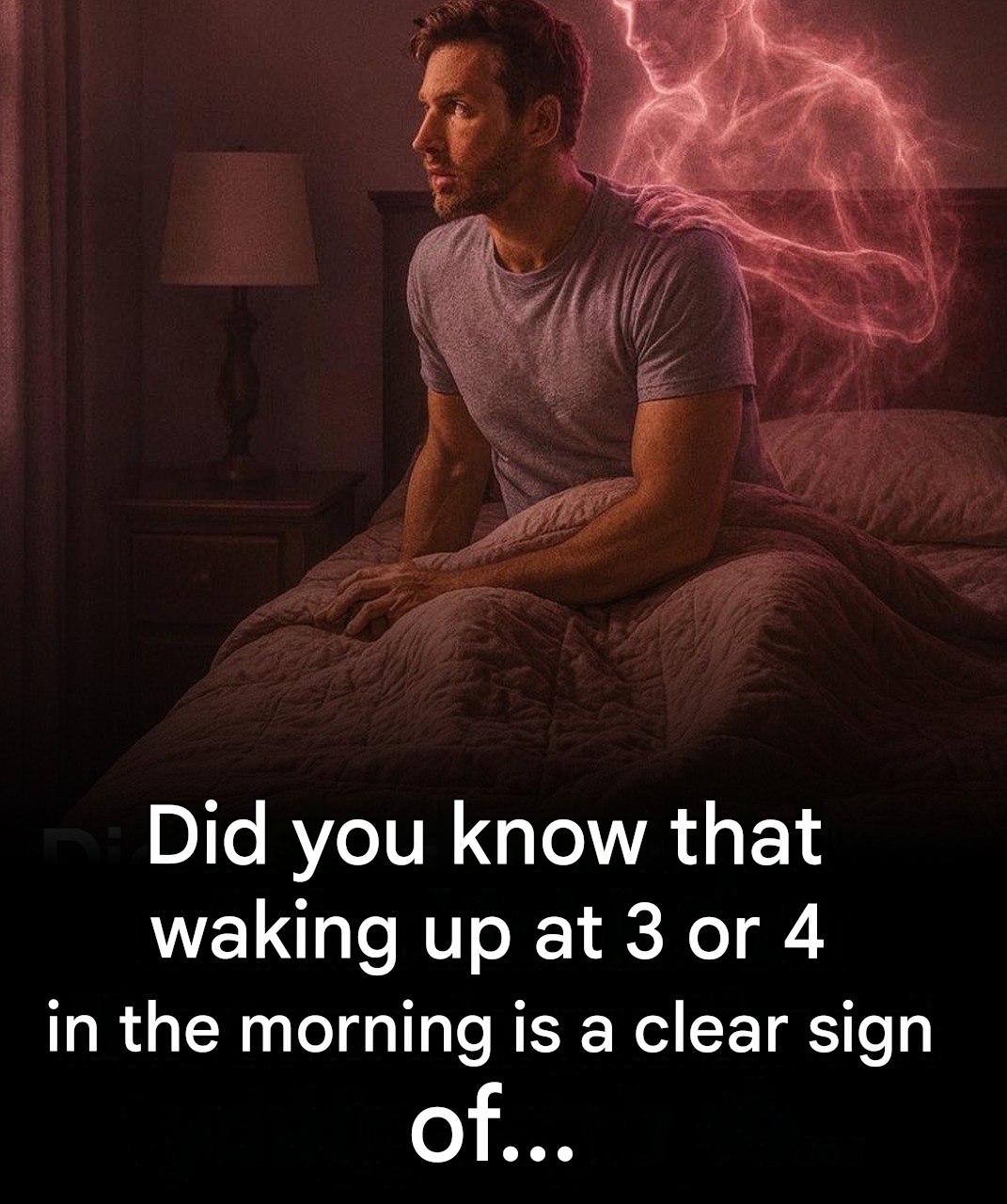 Did you know that waking up at 3 or 4 am is a clear sign of… See more.