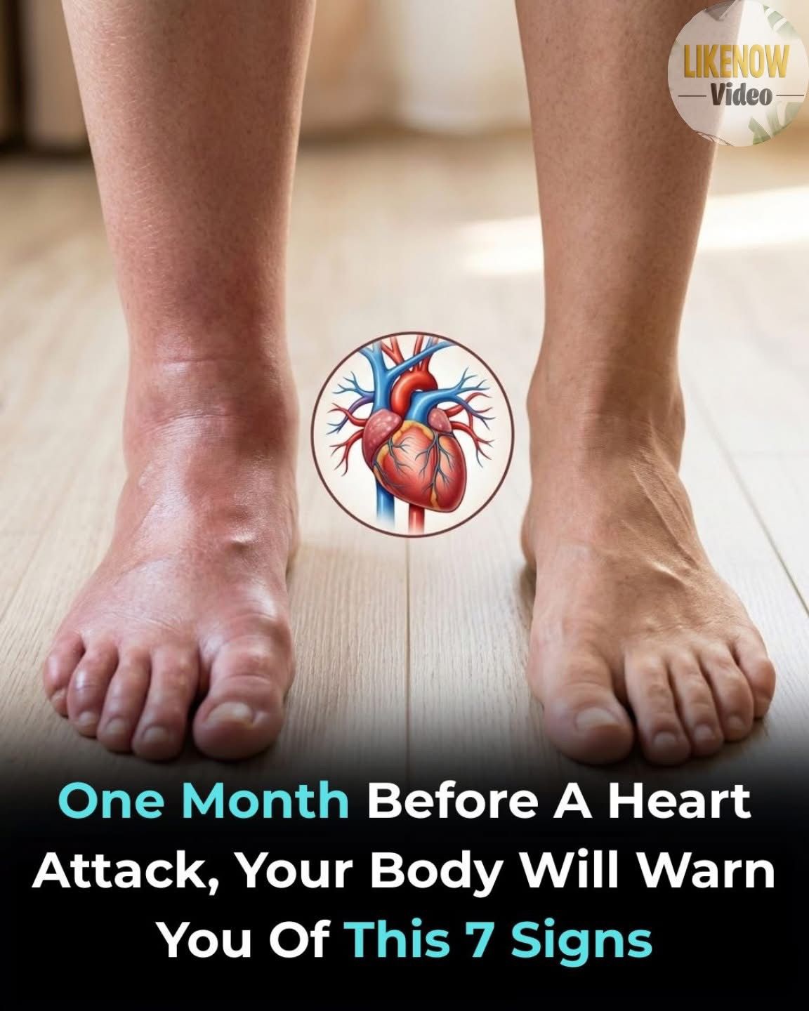 A month before a heart attack, your feet warn you of these six signs.