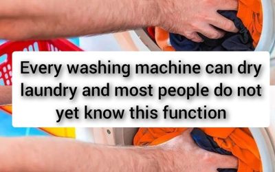 Every washing machine can dry laundry and most people do not yet know this function