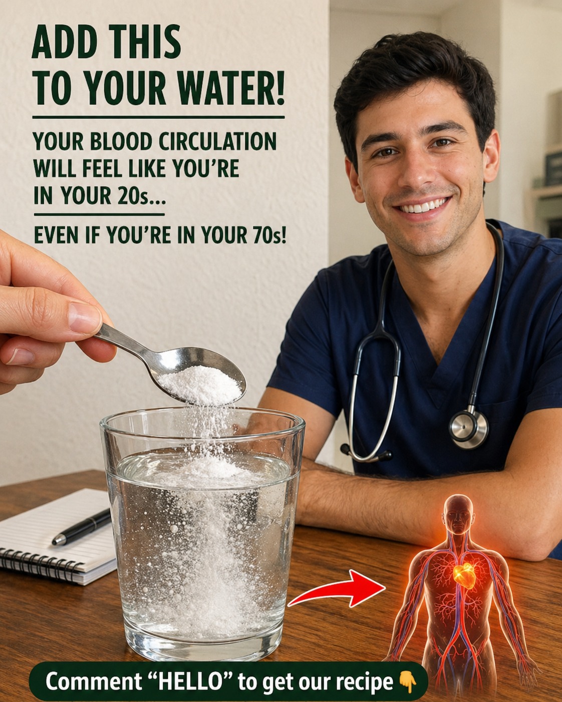 Seniors: Don’t just drink plain water, add this mineral for perfect blood circulation. To continue receiving my recipes, just say something… Thank you!